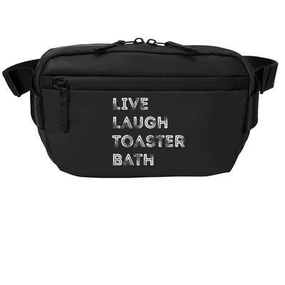 Live Laugh Toaster Bath Inspirational Crossbody Pack