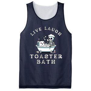 Live Laugh Toaster Bath Sarcastic Unhinged Meme Saying Mesh Reversible Basketball Jersey Tank