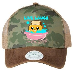 Live Laugh Toaster Bath Legacy Tie Dye Trucker Hat