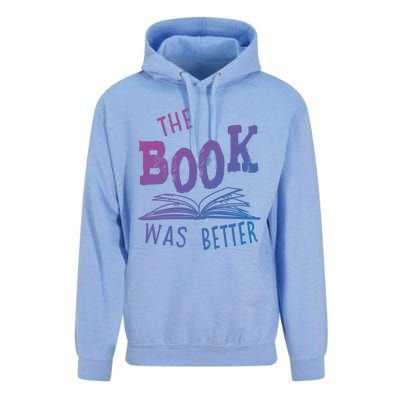 Librarian Library The Book Was Better Bibliophile Gift Unisex Surf Hoodie