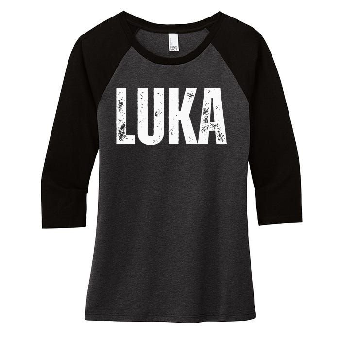 Luka Women's Tri-Blend 3/4-Sleeve Raglan Shirt