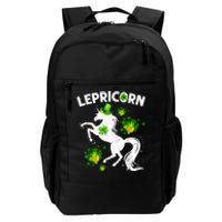 Lepricorn Leprechaun Unicorn St Patrick's Day Shamrock Daily Commute Backpack