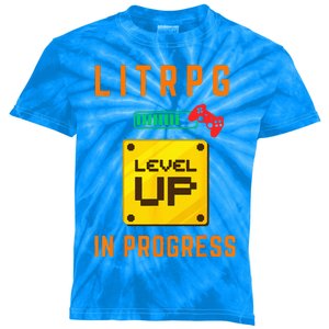 LitRPG Level Up Gaming Kids Tie-Dye T-Shirt