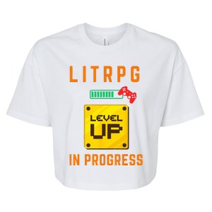 LitRPG Level Up Gaming Bella+Canvas Jersey Crop Tee