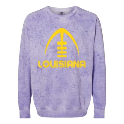 Louisiana La Vintage Design Classic Louisiana Colorblast Crewneck Sweatshirt