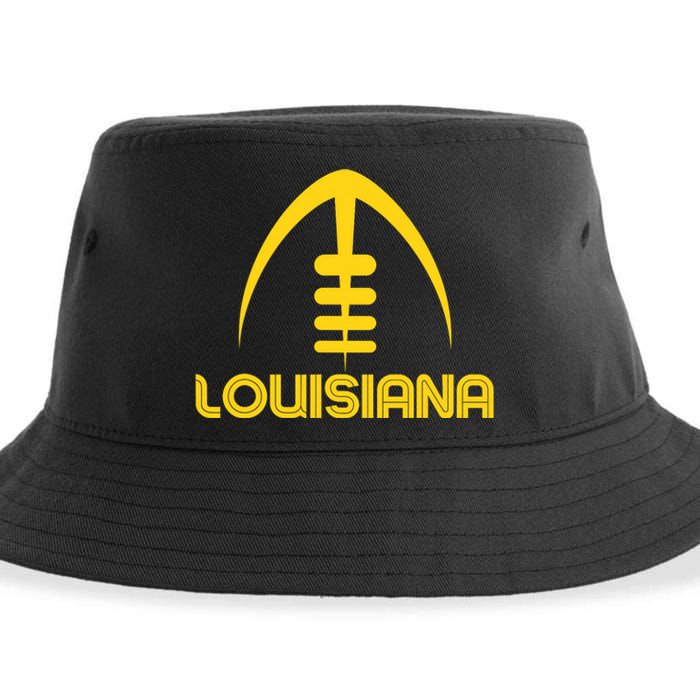 Louisiana La Vintage Design Classic Louisiana Sustainable Bucket Hat