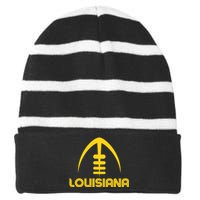 Louisiana La Vintage Design Classic Louisiana Striped Beanie with Solid Band