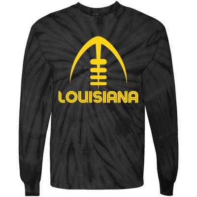 Louisiana La Vintage Design Classic Louisiana Tie-Dye Long Sleeve Shirt