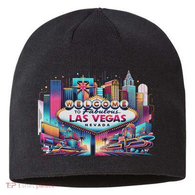 Love Las Vegas Baby For Holidays In Las Vegas Souvenir Sustainable Beanie