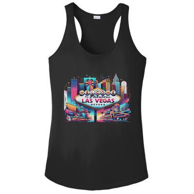 Love Las Vegas Baby For Holidays In Las Vegas Souvenir Ladies PosiCharge Competitor Racerback Tank