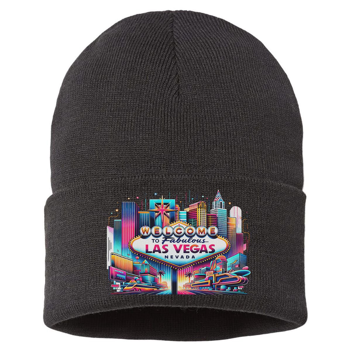 Love Las Vegas Baby For Holidays In Las Vegas Souvenir Sustainable Knit Beanie