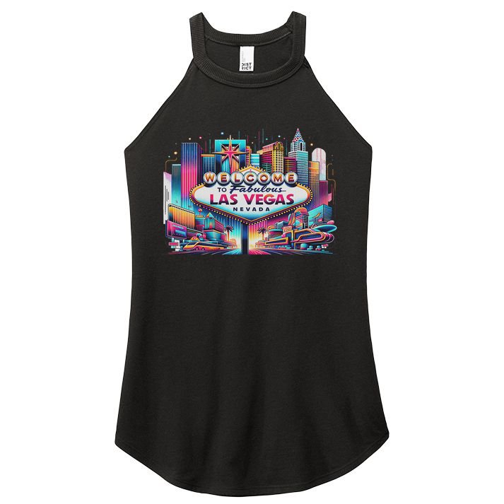 Love Las Vegas Baby For Holidays In Las Vegas Souvenir Women's Perfect Tri Rocker Tank