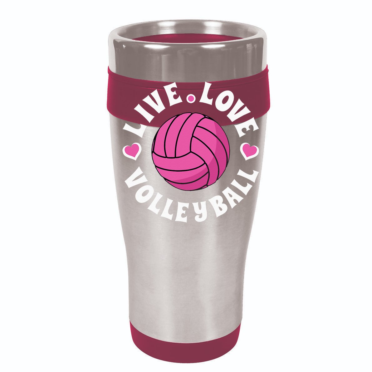 Live Love Volleyball For Women Volleyball Fan Comfort Colors T-Shirt