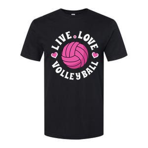 Live Love Volleyball For Women Volleyball Fan Softstyle CVC T-Shirt