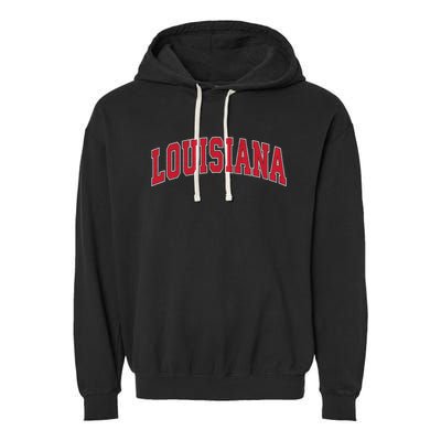 Louisiana La Vintage Athletic Sports Garment-Dyed Fleece Hoodie