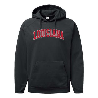 Louisiana La Vintage Athletic Sports Performance Fleece Hoodie