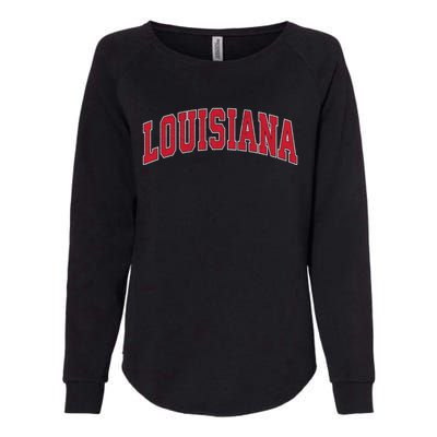 Louisiana La Vintage Athletic Sports Womens California Wash Sweatshirt