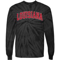 Louisiana La Vintage Athletic Sports Tie-Dye Long Sleeve Shirt