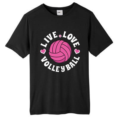 Live Love Volleyball Volleyball Fan Tall Fusion ChromaSoft Performance T-Shirt