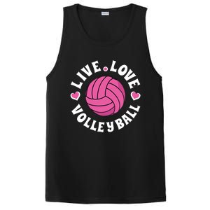 Live Love Volleyball Volleyball Fan PosiCharge Competitor Tank