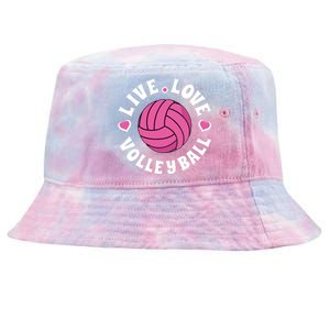 Live Love Volleyball Volleyball Fan Tie-Dyed Bucket Hat