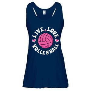 Live Love Volleyball Volleyball Fan Ladies Essential Flowy Tank