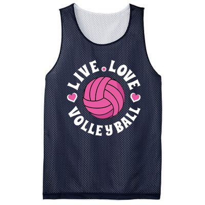 Live Love Volleyball Volleyball Fan Mesh Reversible Basketball Jersey Tank