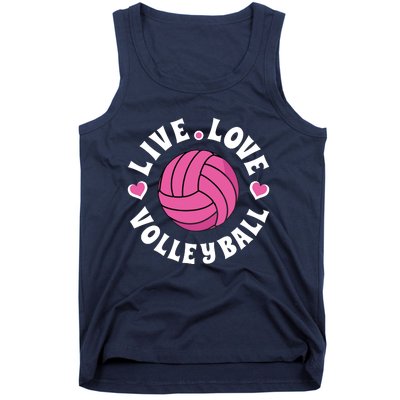 Live Love Volleyball Volleyball Fan Tank Top