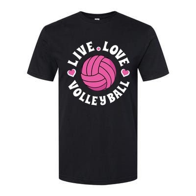 Live Love Volleyball Volleyball Fan Softstyle CVC T-Shirt