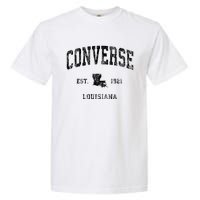 Louisiana La Vintage Athletic Black Sports Design Garment-Dyed Heavyweight T-Shirt