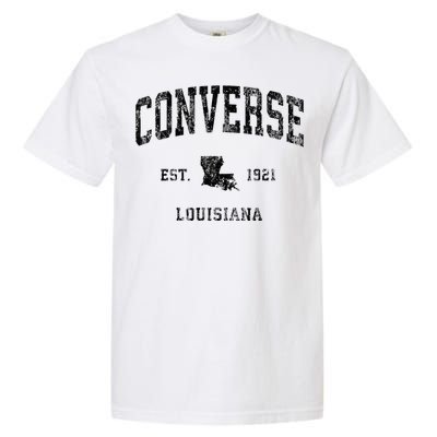 Louisiana La Vintage Athletic Black Sports Design Garment-Dyed Heavyweight T-Shirt