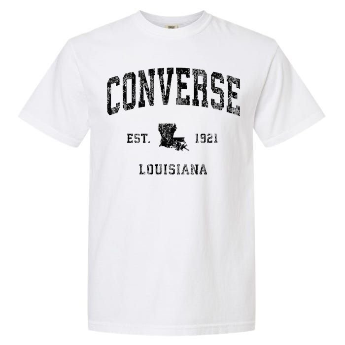 Louisiana La Vintage Athletic Black Sports Design Garment-Dyed Heavyweight T-Shirt