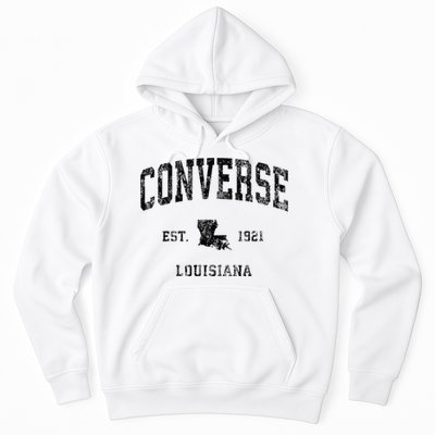 Louisiana La Vintage Athletic Black Sports Design Hoodie