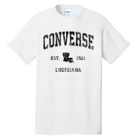 Louisiana La Vintage Athletic Black Sports Design Tall T-Shirt