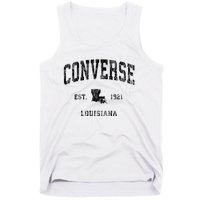 Louisiana La Vintage Athletic Black Sports Design Tank Top