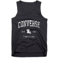 Louisiana La Vintage Athletic Sports Design Tank Top