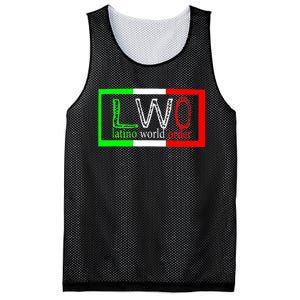 LWO Latin World Order Men Women Funny Latina Gift Mesh Reversible Basketball Jersey Tank