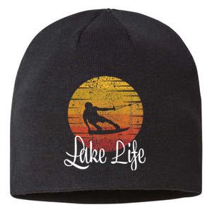 Lake Life Wakeboard Gift Wakeboarding Wakeboarder Sustainable Beanie