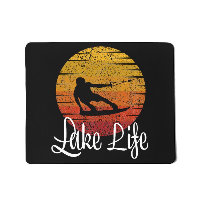 Lake Life Wakeboard Gift Wakeboarding Wakeboarder Mousepad