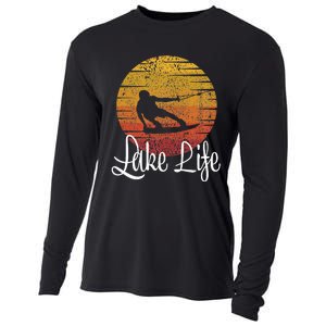 Lake Life Wakeboard Gift Wakeboarding Wakeboarder Cooling Performance Long Sleeve Crew