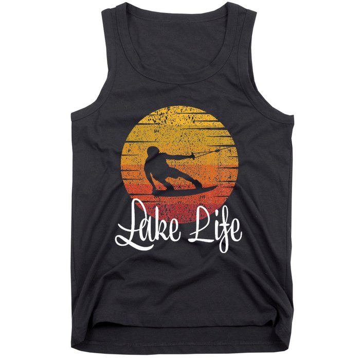 Lake Life Wakeboard Gift Wakeboarding Wakeboarder Tank Top