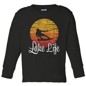 Lake Life Wakeboard Gift Wakeboarding Wakeboarder Toddler Long Sleeve Shirt