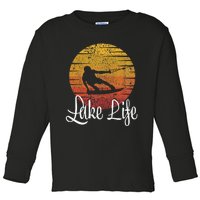 Lake Life Wakeboard Gift Wakeboarding Wakeboarder Toddler Long Sleeve Shirt