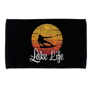 Lake Life Wakeboard Gift Wakeboarding Wakeboarder Microfiber Hand Towel