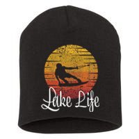 Lake Life Wakeboard Gift Wakeboarding Wakeboarder Short Acrylic Beanie