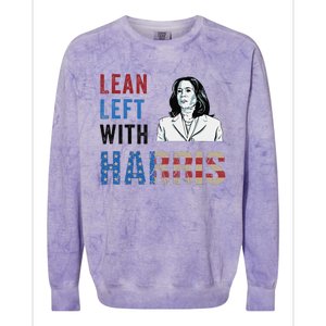 Lean Left With Harris Colorblast Crewneck Sweatshirt