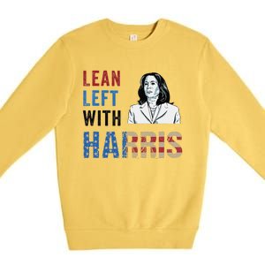 Lean Left With Harris Premium Crewneck Sweatshirt