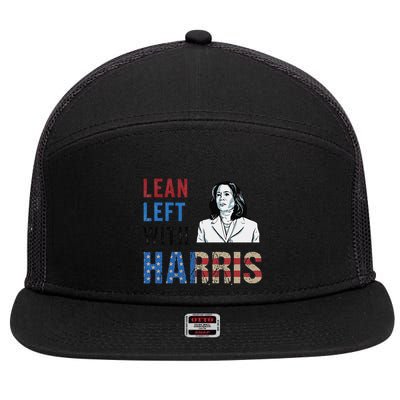Lean Left With Harris 7 Panel Mesh Trucker Snapback Hat