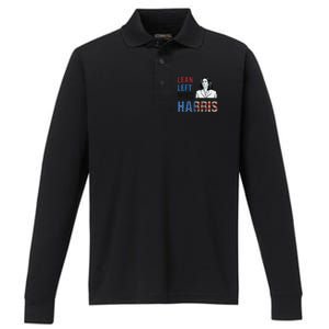 Lean Left With Harris Performance Long Sleeve Polo