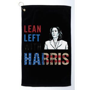 Lean Left With Harris Platinum Collection Golf Towel